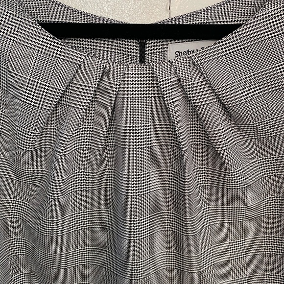 Shelby & Palmer size 12  Elegant Gray Plaid Women's Dress - Picture 2 of 7